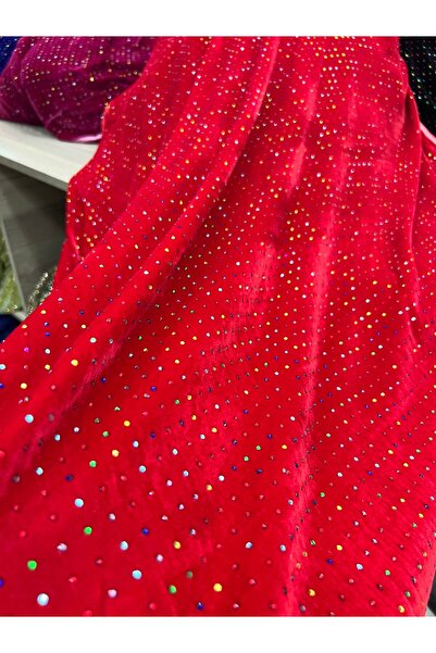 OsmanKumaşDantel Taşlı İpekli Kadife