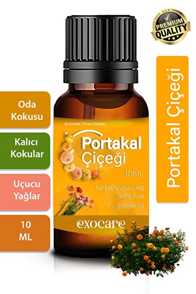 exocare PortakalÇiçeği  Esansiyel Uçucu Koku Yağı Buhurdanlık Difüzör Esansı ...