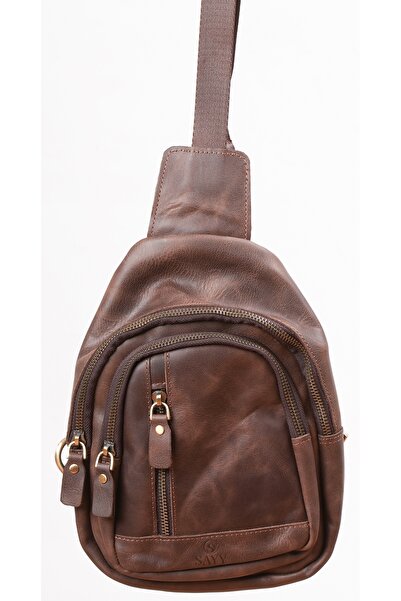 Bakani Leather حقيبة كروس للجنسين من الجلد الطبيعي - أنيقة وعملية ومتينة