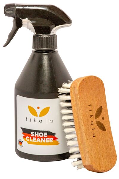 tikala Fırçalı Ayakkabı ve Kumaş Temizleme Spreyi 500 ML - Leke Sökücü Seti