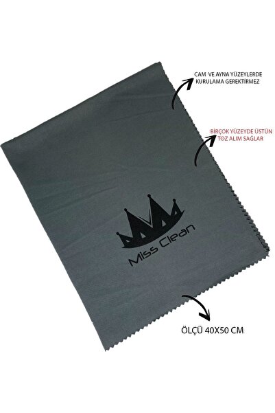 Micro Clean Missclean ( 1 Adet ) Mikrofiber Cam Bezi Lazer Kesim 40*50 Cm