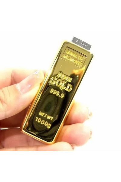 CeymSTecH 2024 Fashion Gold Bullion 64Gb Sb Flash Drive Flash Memory