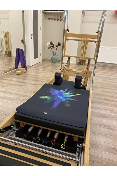 ESSENDO Reformer Pilates Mat ' Kaymaz' -SİYAH MAVİ