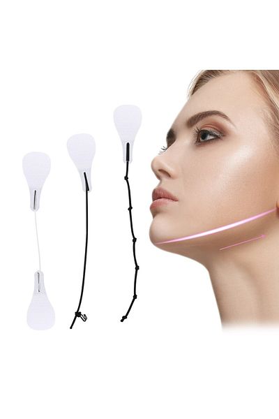 Müstesna 60 Pieces V Face Shape Double Chin Eye Lifting Tapes - Face Lift Sticker