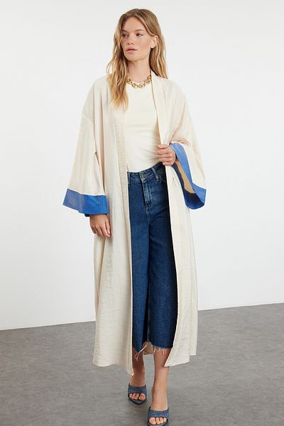 Trendyol Modest Stone Color Blocked Woven - Καπάκι, Ferace και Abaya TCTSS24KF00046