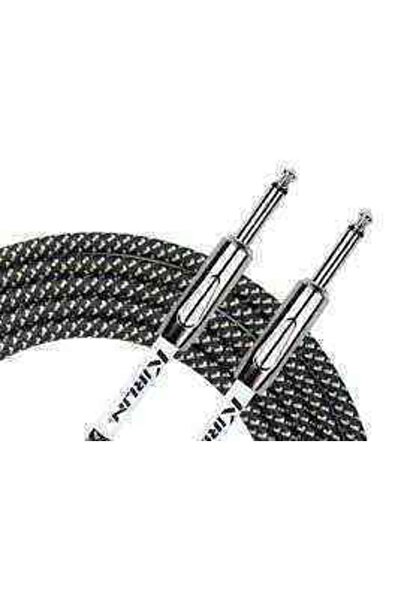 Kırlın Kirlin Cable IWCX-201PN  3Mt Örgülü Enstruman Kablosu - Siyah