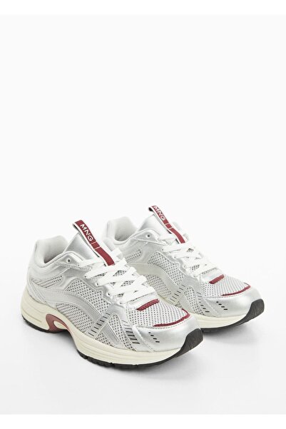 MANGO Woman Sneaker - Metallic-Look