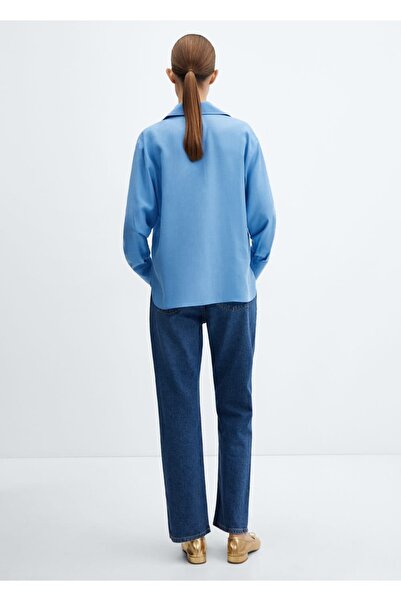 MANGO Woman Lyocell akışkan gömlek