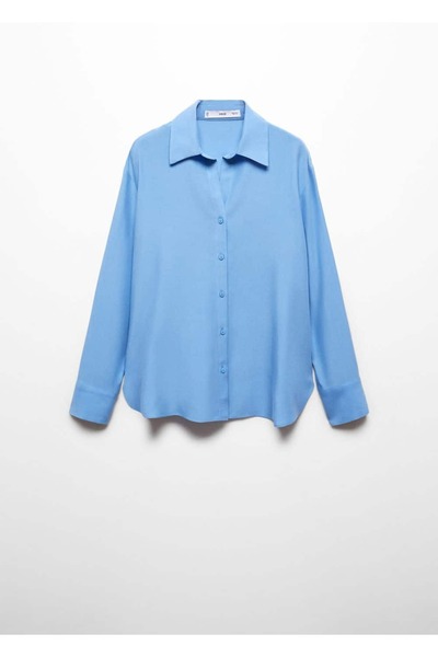 MANGO Woman Lyocell akışkan gömlek