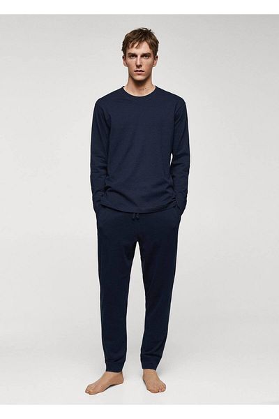 MANGO Man Pyjama-Anzug aus Baumwolle