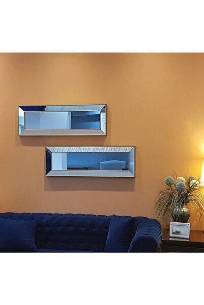 Butik Saati Çeyizlik Ayna Dekoratif Modelli Salon Oda Aynası 30x 90 2 Li Altın