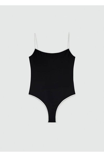 MANGO Woman Swimsuit with Contrast Surface