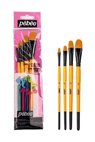 Pebeo Set de perii pisică Dili Nr.: 1/4-3/8-1/2-5/8 Set de pisică perii