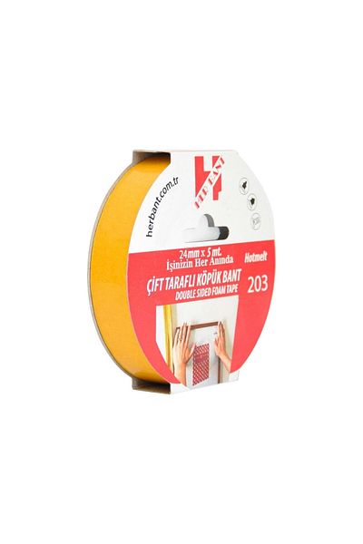 Ve-ge Each Tape Double Sided Foam Tape with Hanger 24 Mm X 5 Meters