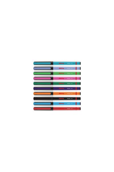 Rotring Liner Fineliner Mixed Color Felt Tip Pen 10 Colors