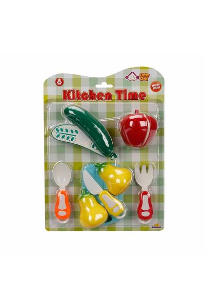 Sunman Little Chef Vegetable and Fruit Set with Cutting Board 10 Pieces (Mixed Model 1 Piece)