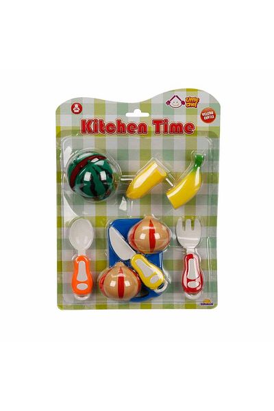 Sunman Little Chef Vegetable and Fruit Set with Cutting Board 10 Pieces (Mixed Model 1 Piece)