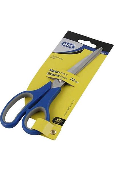 Mas 22 Cm Stainless Steel Scissors - Office Scissors Force