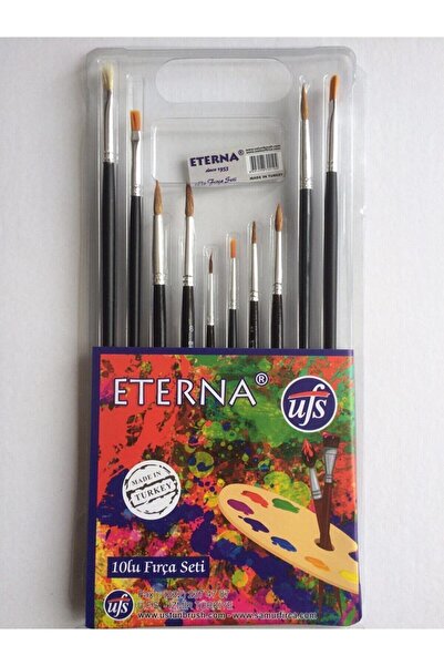 Yerli Samur Fırça Seti 10’lu Fırça Seti Yağlı Boya Suluboya