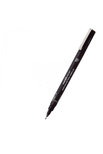 UNİ-BALL Uni-Ball Pin 1.0 Fine Line Cut Tip Pen Black (Pack of 12)