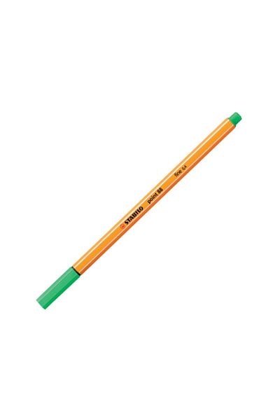 Stabilo Emerald Green 88 Point Felt Tip Thin Pen - 0.4 Mm, Pack of 10