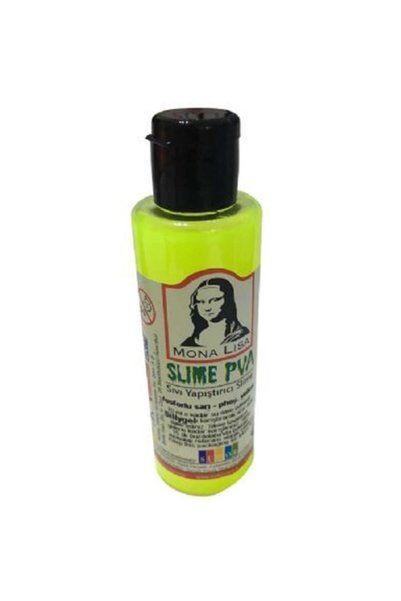 Südor Monalisa Sıvı Yapıştırıcı Slime 70 ml Fosforlu Sarı Sl01-11 (12 Lİ PAKET)