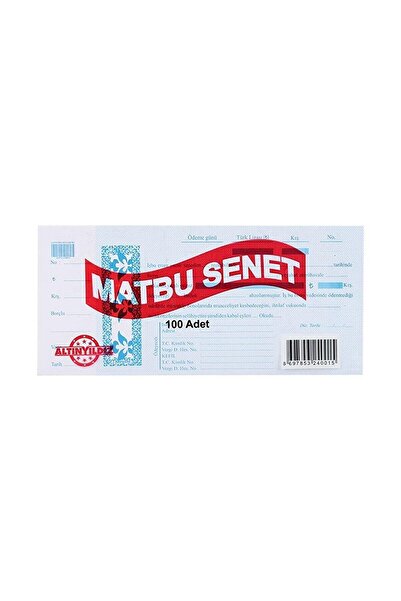 Altınyıldız Yayınları Altınyıldız Matbu Senet Bono 100 Adet