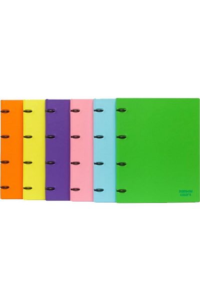 Önder Rainbow Colors A4 4 Ring Student Folder Purple