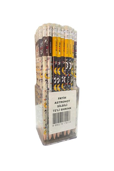 Fatih Pencil Astronaut Pencil with Eraser (PACK OF 72)