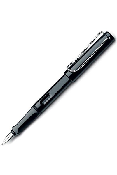 Lamy Safari Dolma Kalem Metal Klips Parlak Siyah M Uç Dolma Kalemi