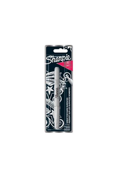 Sharpie Permanent Metallic Silver Marker - Single Bls (Pack of 12)
