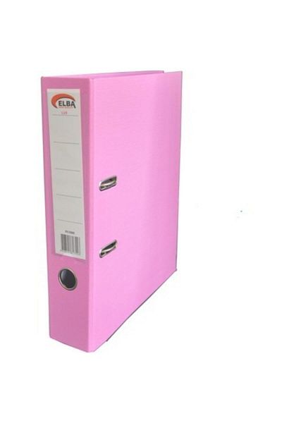 ELBA Large Pink Plastic Folder - 25 Pieces with 1 Handle