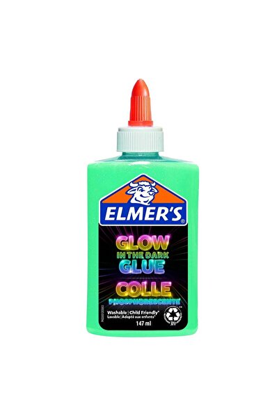 Elmers Elmer S Karanlıkta Parlayan Yapıştırıcı Mavi Slime Karanlıkta Parlayan...