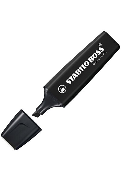 Stabilo Fosforlu Kalem Boss Naturecolors Siyah Fosforlu Işaretleme Kalemi (10...