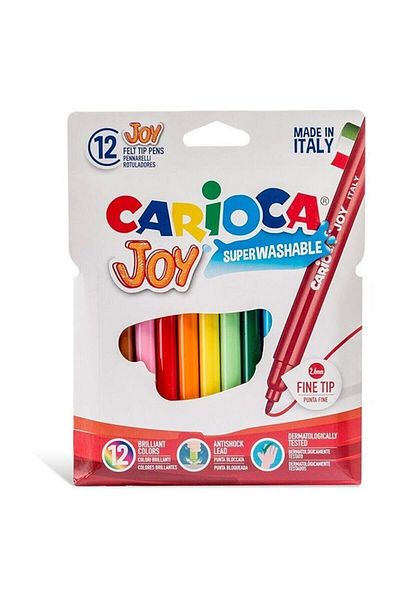 CARIOCA Joy Felted Paint Pen Washable 12 Pack Washable Felted Paint