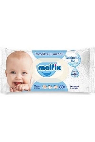 Molfix 60 Pieces Isotonic Water Sensitive Skin Wipes