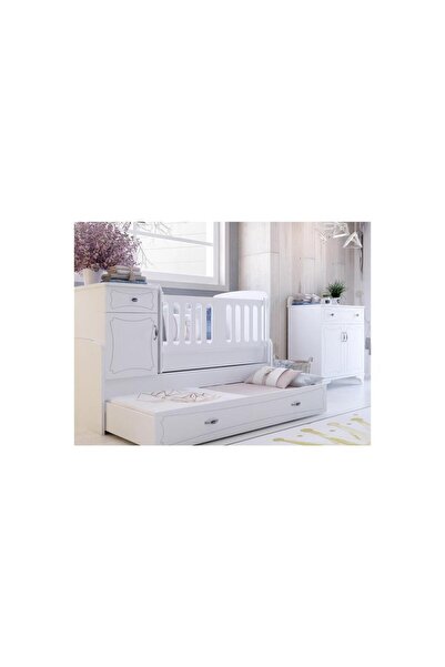 BabyHope Elegance Beyaz Büyüyen Karyola 80x180