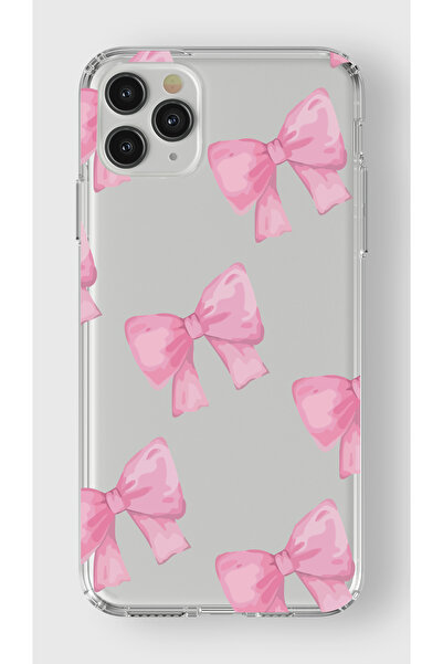 moonset Iphone 11 Pro Max Uyumlu Fiyonklar Tasarımlı Baskılı Şeffaf Telefon K...