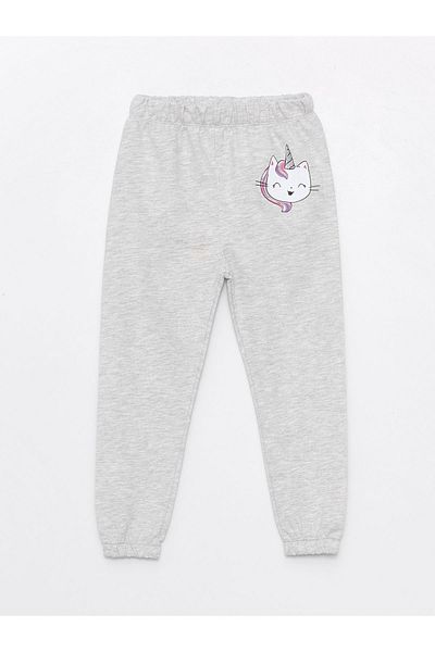 LC Waikiki LCW Baby - Printed Elastic Waist Sweatpants for Baby Girl