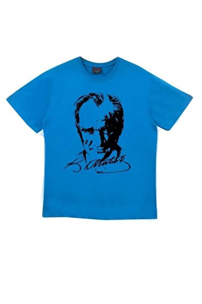 BLUEMOOR Unisex 23 Απριλίου 29 Οκτωβρίου 10 Νοεμβρίου 19 Μαΐου Εμφάνιση κοστούμι Ataturk εμπριμέ κόκκινο κοντομάνικο μπλουζάκι