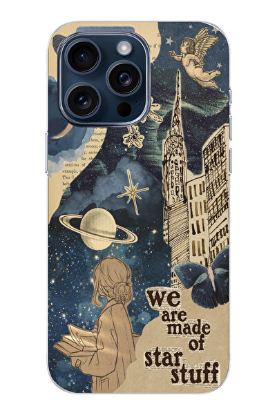 moonset Iphone 14 Pro Max Uyumlu Star Stuff Tasarımlı Baskılı Şeffaf Telefon ...