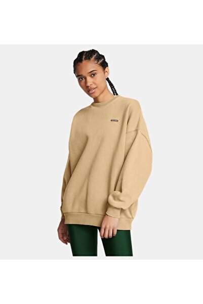 Under Armour Kadın UA Icon Heavyweight Fleece Oversized Bisiklet Yaka Sweatsh...