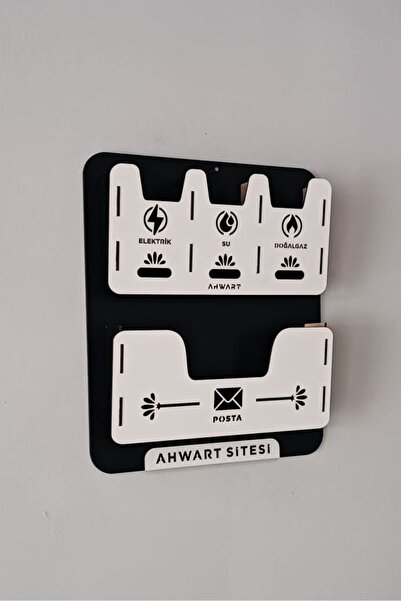 AHWART Apartman Ortak Fatura Ve Posta Kutusu Ahşap Posta ve Fatura Kutusu ( Site İsmi Eklenebilir )