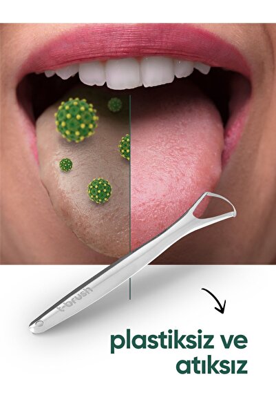 TBRUSH Paslanmaz Çelik Dil Temizleyici / Dil Sıyırıcı