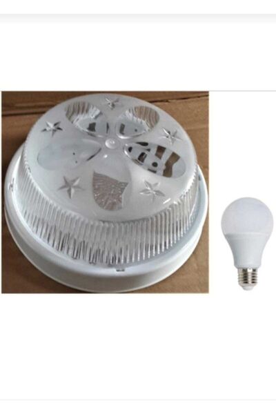 Aslan Yapı Market Tavan Glop Armatürü Balkon Banyo Lambası Ve 1 Adet Led Ampül