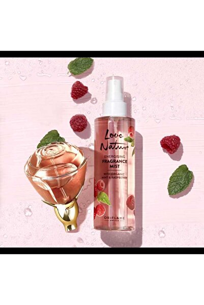 Oriflame Volare EdP Kadın Parfümü ve Love Nature Organik Ahududu ve Naneli Enerji Verici Parfüm Misti Seti