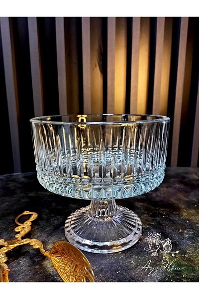 Kristal Ayz Home 16*16 Pedestal Cut Decor Presentation Bowl