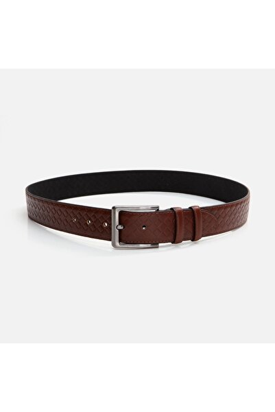 Hotiç Men's Belt - Genuine Leather Tan