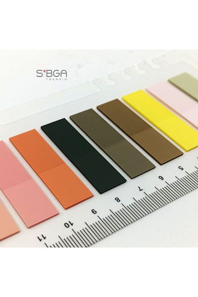 sibga tasarım Transparent Colored Postit Post-it Post ItBookmark Bookmark Postit Sticker Note Paper 200 Sheets