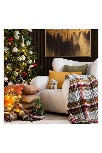 Mudo Home Green Oxford Scotch Knee Blanket - 130X170